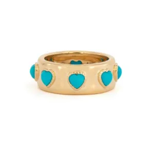 Three Stories Heart On The Line Continuous Heart Ring