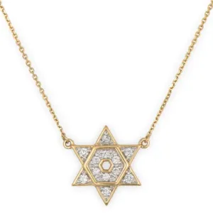 Three Stories Open Star of David Necklace