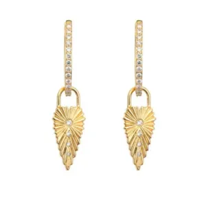 Three Stories Single Ruffled Heart Charm