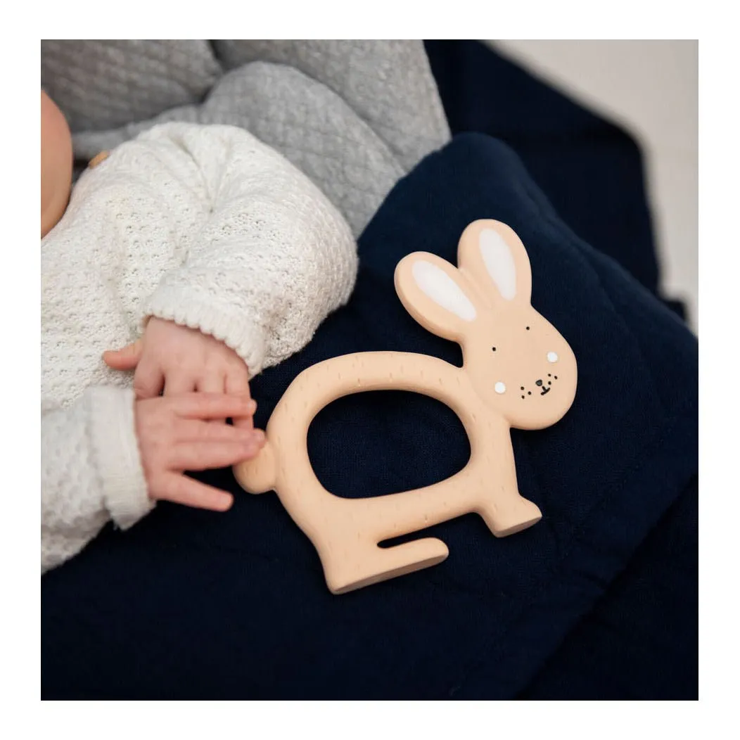 Trixie: Natural Rubber Grasping Toy - Mrs. Rabbit