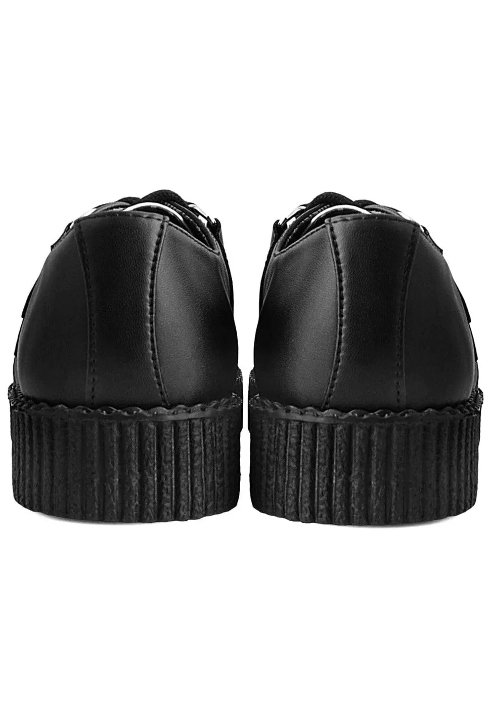 T.U.K. - Low Flex Round Toe Creeper Black/White - Girl Shoes