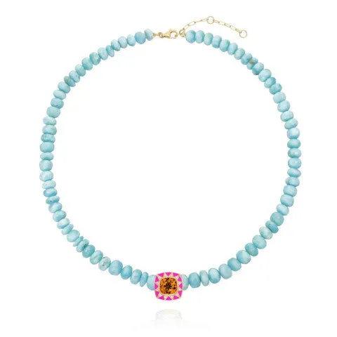 Van Den Abeele Stella Larimar Necklace