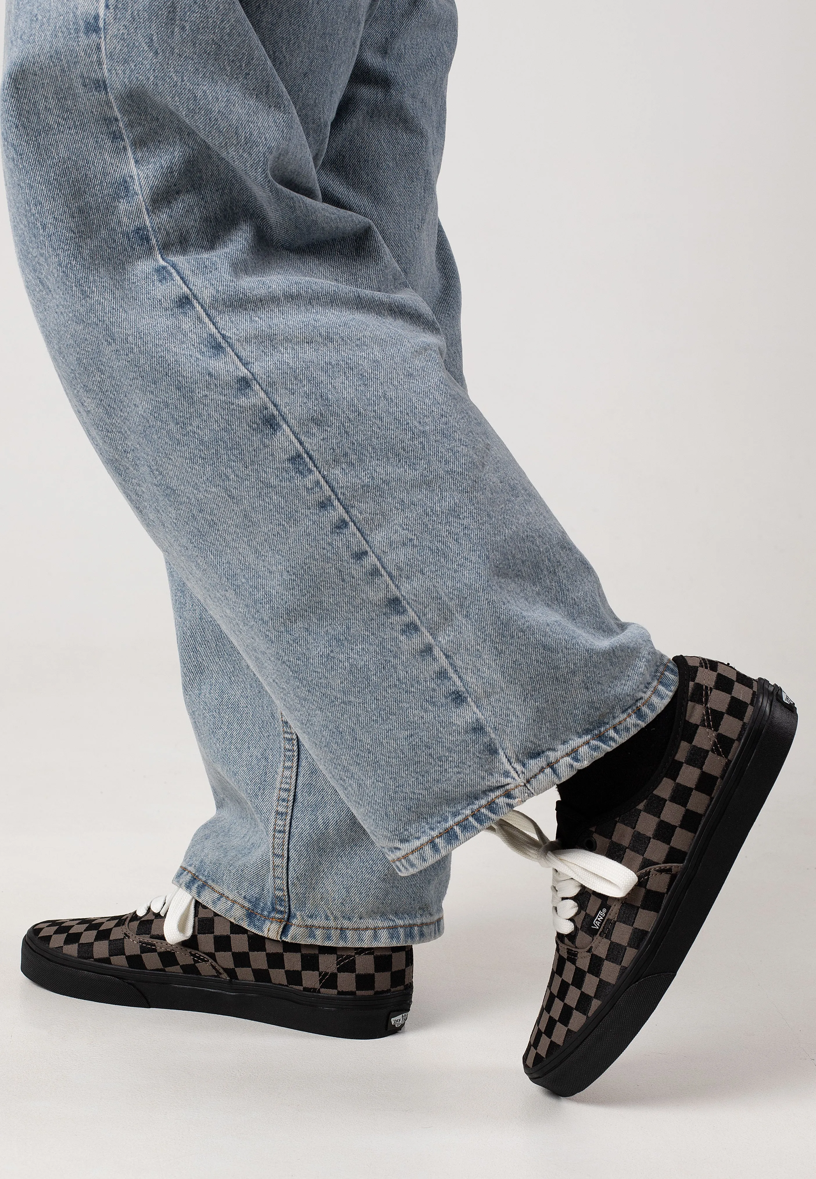 Vans - Authentic Embroidered Checker Black - Shoes