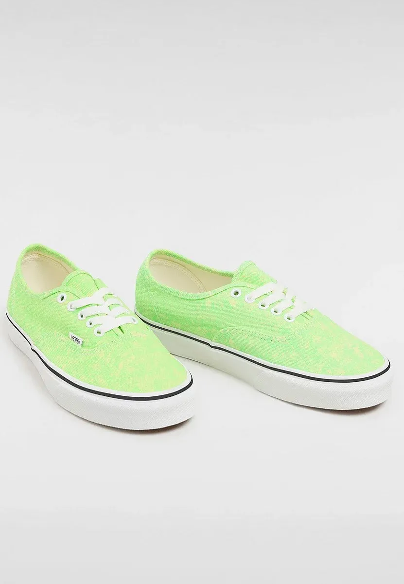 Vans - Authentic Neon Acid Wash Green - Shoes