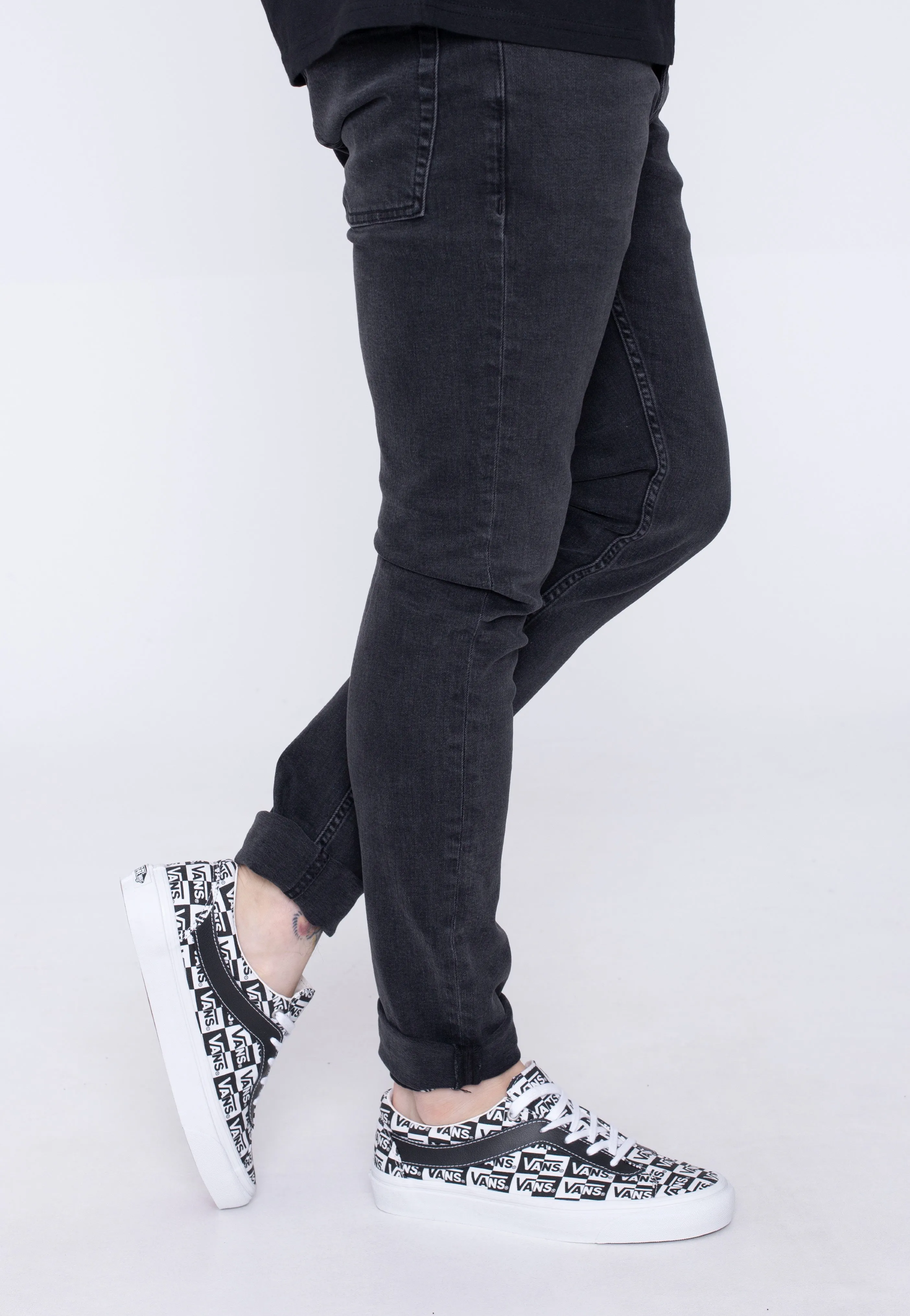 Vans - Bold NI Logo Checker True White/Black - Shoes