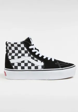 Vans - Sk8 Hi Platform 2.0 Checkerboard/True White - Girl Shoes