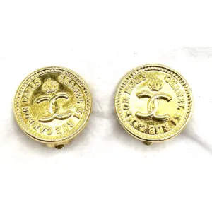 Vintage Chanel Gold Coin Earring