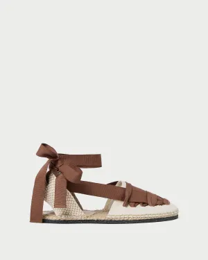 Wilson Natural/Brown Espadrille -LOEFFLER RANDALL