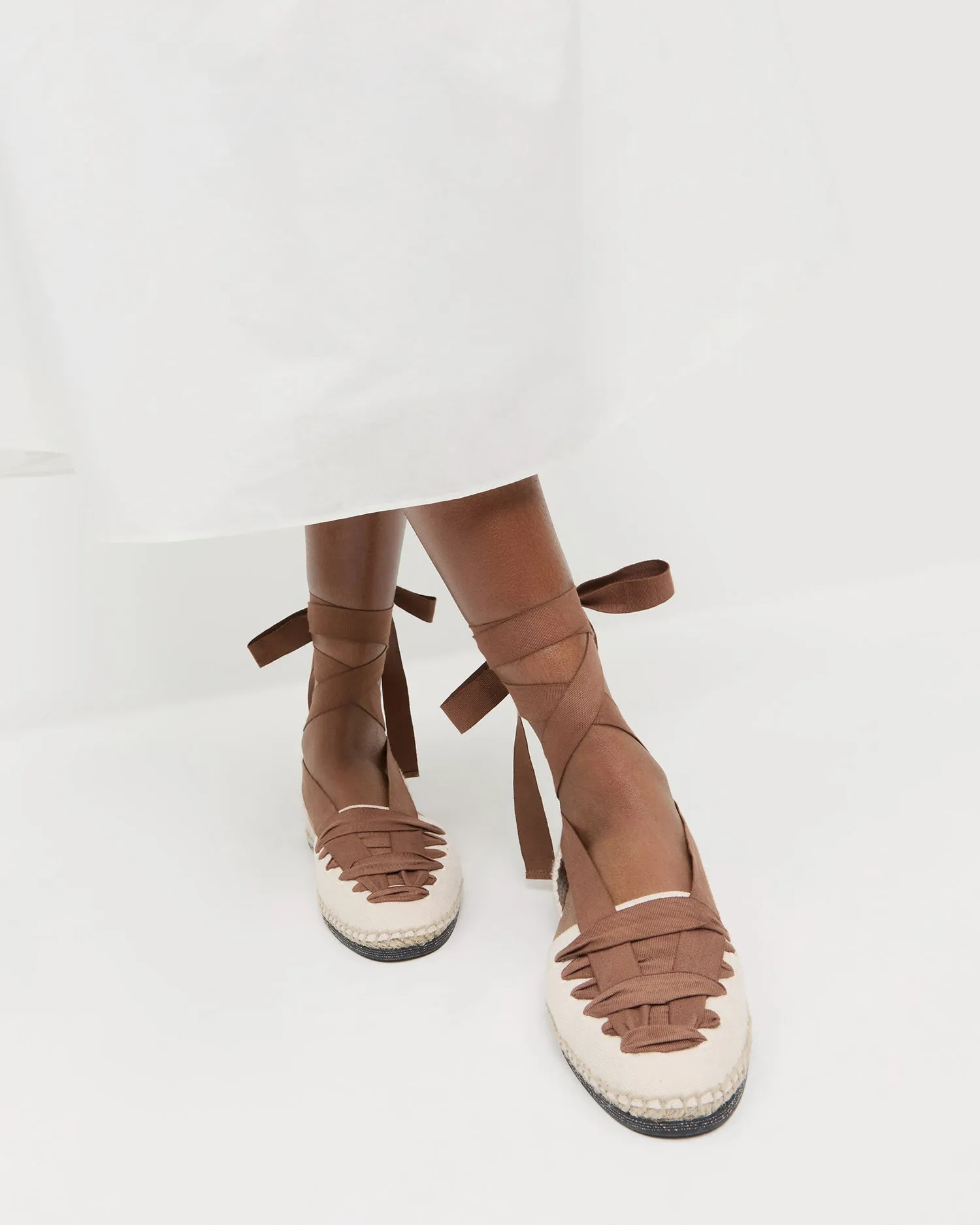 Wilson Natural/Brown Espadrille -LOEFFLER RANDALL