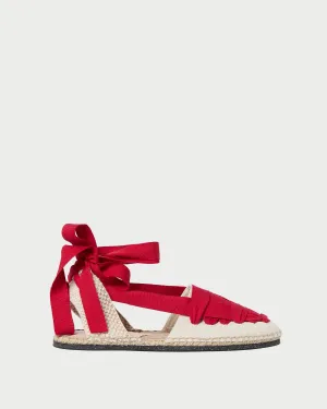 Wilson Natural/Red Espadrille -LOEFFLER RANDALL