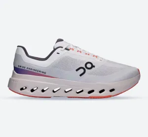 Women's Wide Fit On Cloudsurfer Next Wide Training Shoes - White/Flame