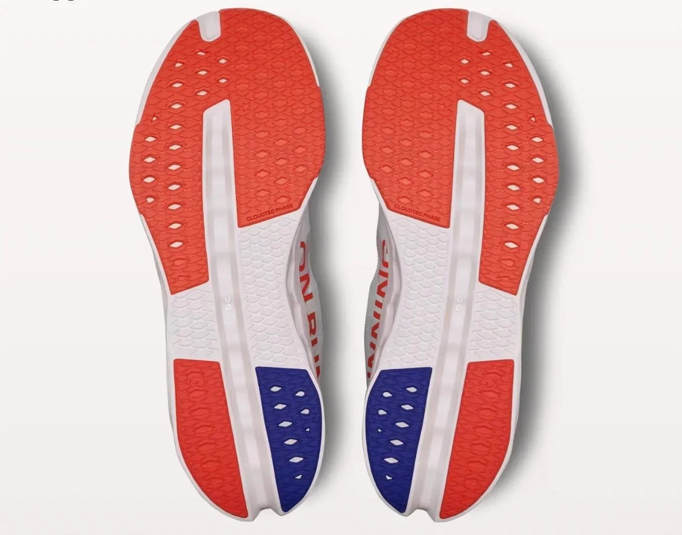 Women's Wide Fit On Cloudsurfer Next Wide Training Shoes - White/Flame