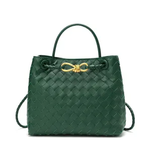 Woven Leather Top-handle/ Shoulder Bag